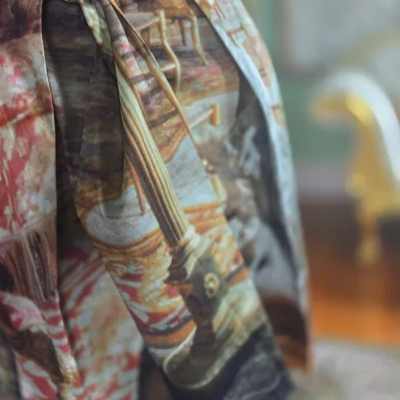 NWT Vivienne Westwood Anglomania Women’s Liberty Dress, Salon Print -- 38, US 2 - Picture 9 of 15